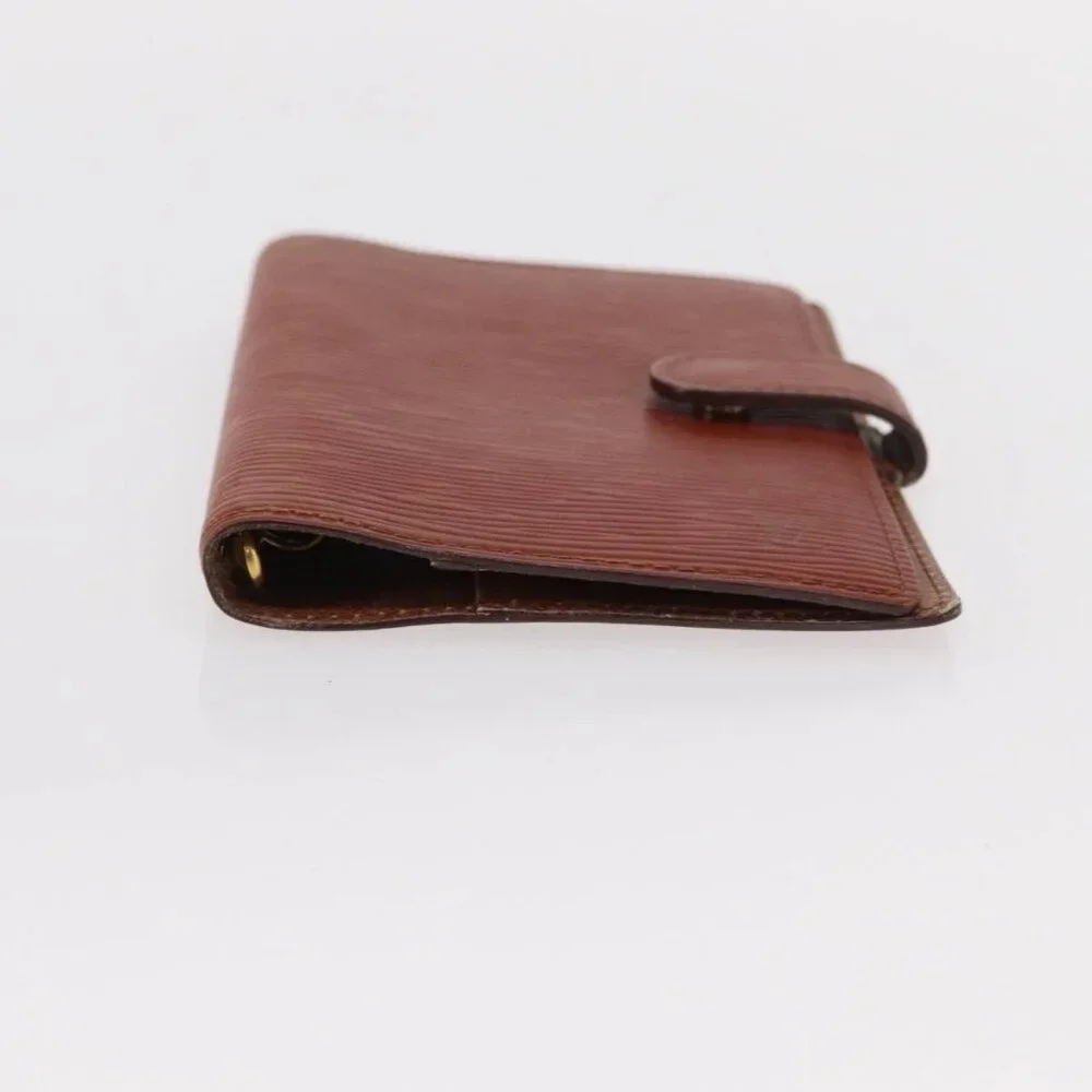 LOUIS VUITTON Epi Agenda PM Day Planner Cover Brown